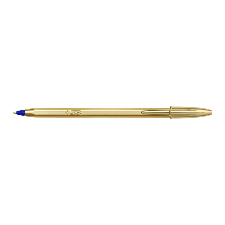 Balpen bic cristal gold blauw(9213401) - 0