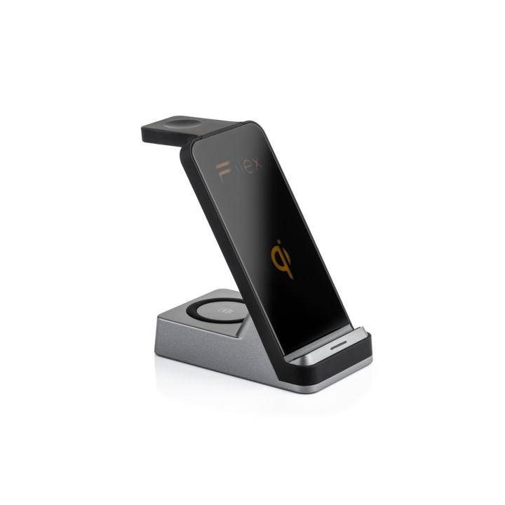 Filex, 3 in 1 Wireless Quick Charger, zwart - 2