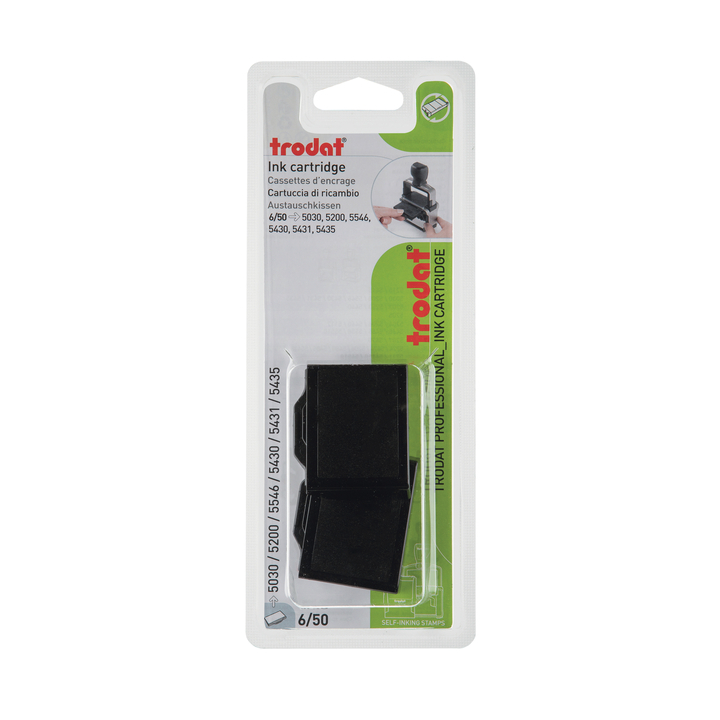 Stempelkussen trodat 6/50 2 stuks zwart(81024) - 0