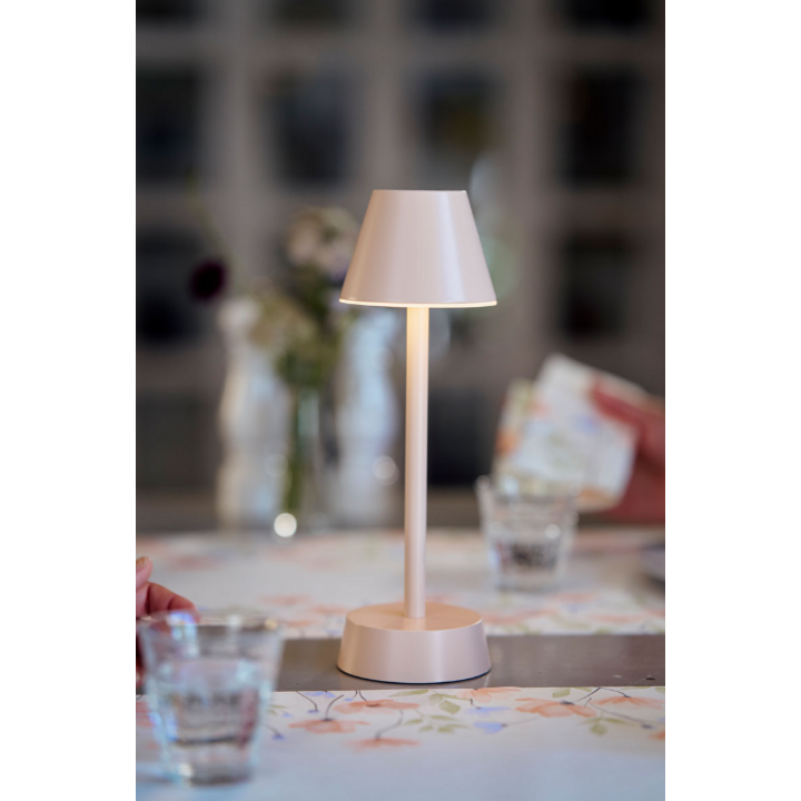 Duni Tafellampen | Oplaadbare Lamp | Cordless | Zelda | Soft Pink | 206420 (6 stuks) - 1