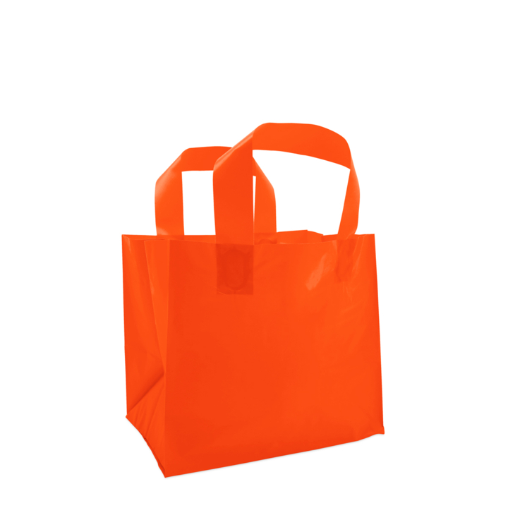 Blokbodemtas, 21+15x19cm, plastic, oranje (250 stuks) - 0