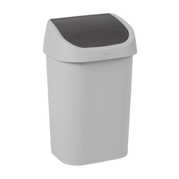 Mistral, swing afvalbak, 25 liter, grijs, VB 772907 - 0