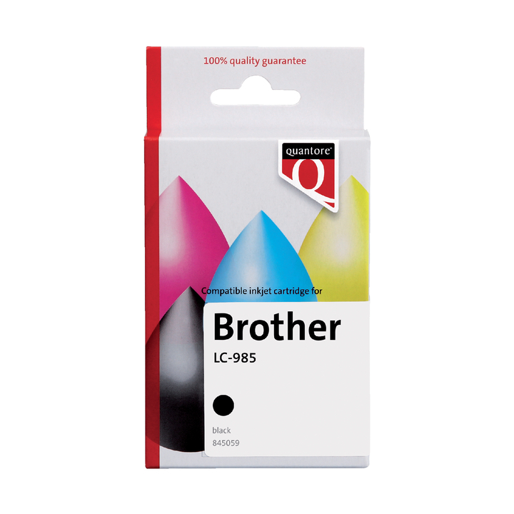 Inkcartridge quantore bro lc-985 zwart(k20365pr) - 0