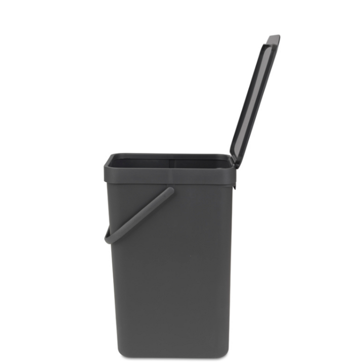 Brabantia, afvalbak sort & go, 16 liter, grijs, VB 109966 - 1