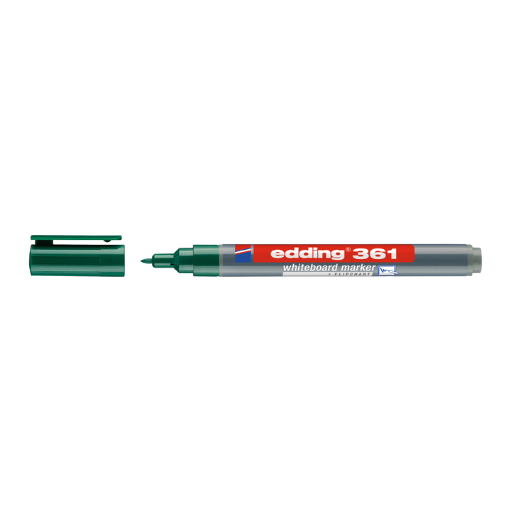 Viltstift edding 361 whiteboard rond 1mm groen(4-361004) - 0