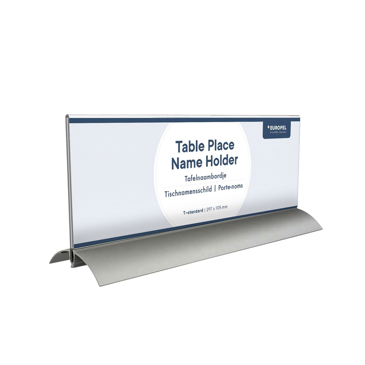 Tafelnaambord opus 2 105x297mm acryl aluminium(350088) - 0