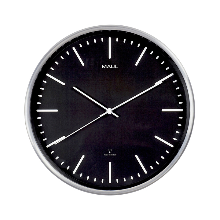 Wandklok maulfly 30.5cm zwart/aluminium(9063490) - 0