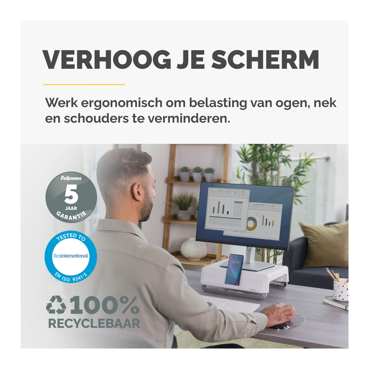 Monitorstandaard fellowes breyta wit(100016561) - 3