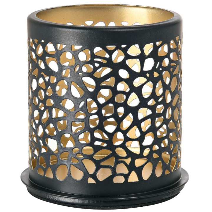 Duni | LED Lamphouder | 75x75mm | Kandelaar Safari Giraffe Black | 188176 (8 stuks) - 0