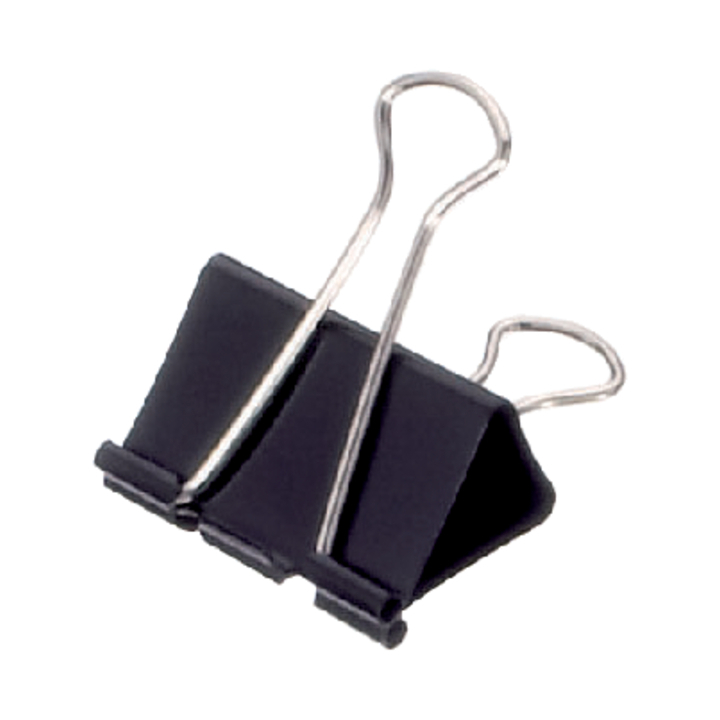 Papierklem maul 213 foldback 41mm zwart(2134190) - 0