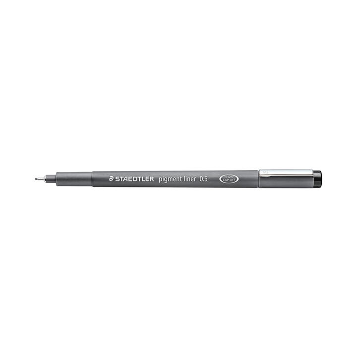 Fineliner staedtler pigment 308 0.5mm zwart - 0