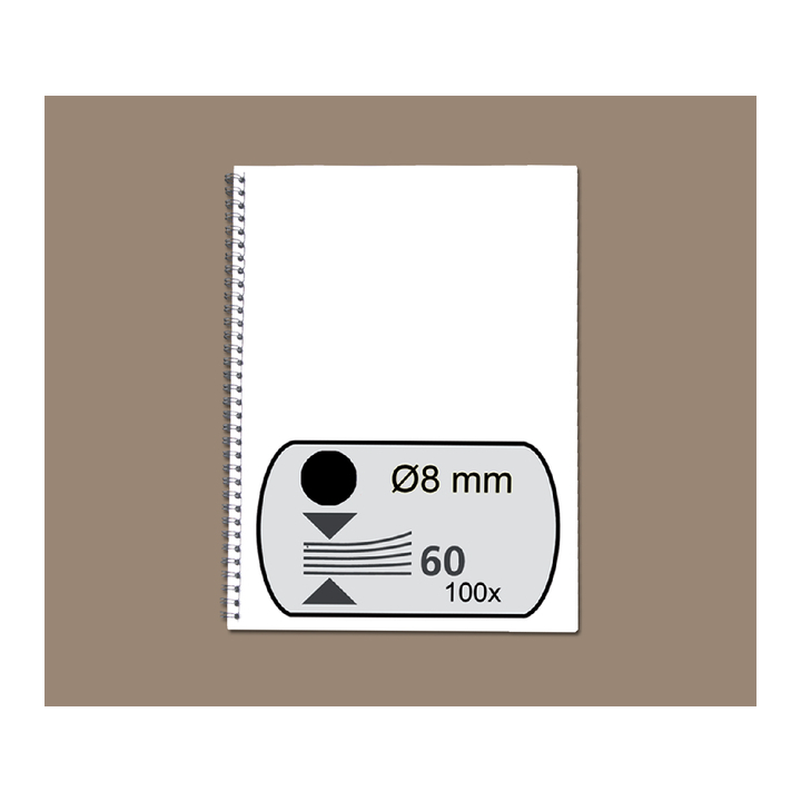 Draadrug fellowes 34 rings 8mm a4 zwart - 0