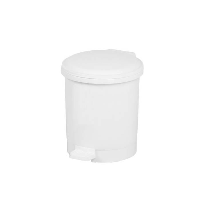 Kunststof pedaalemmer, 3 liter, wit, VB 001817 - 0