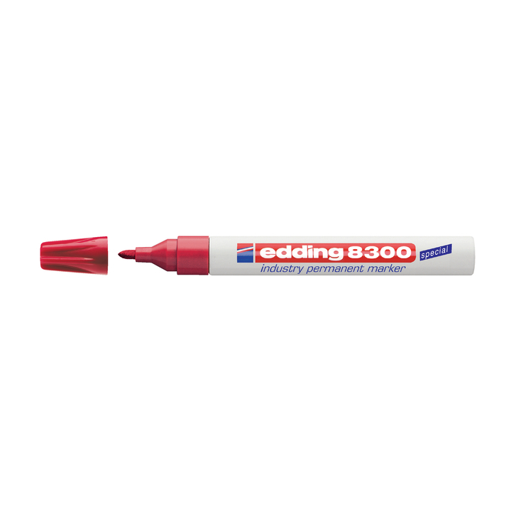 Viltstift edding 8300 rond 1-3mm rood(143002) - 0