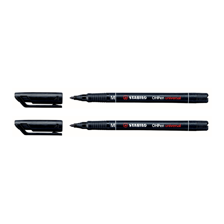 Viltstift stabilo ohp 843/46 rond medium 1mm zwart - 0