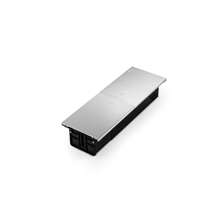 Filex, Desk In Slide, 2x230V, 2xUSB A, Cat6, 1xHDMI, zilver - 3