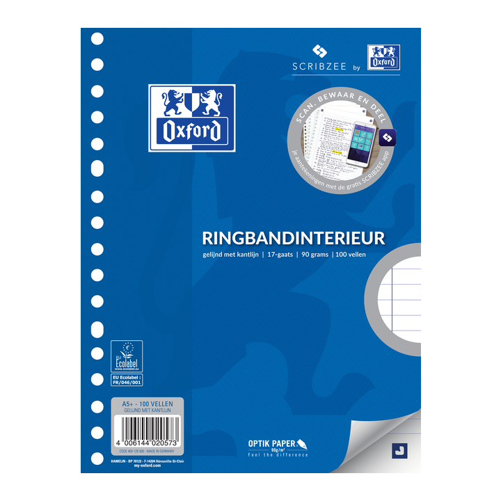 Oxford, interieur A5, 17-gaats, lijn, 400129500 (100 stuks) - 0
