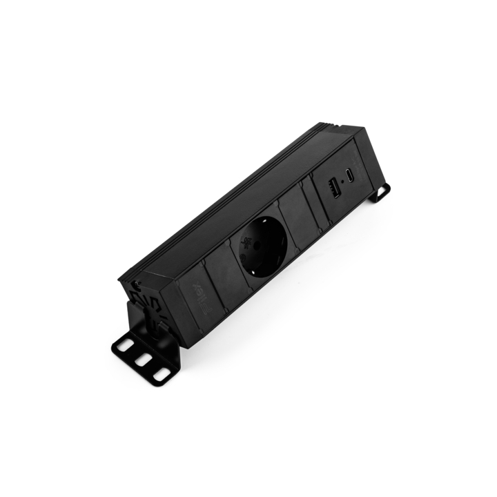 Filex, Power Desk Up 1.0, 1x 230v, 1x USB A+C Charge, zwart - 2