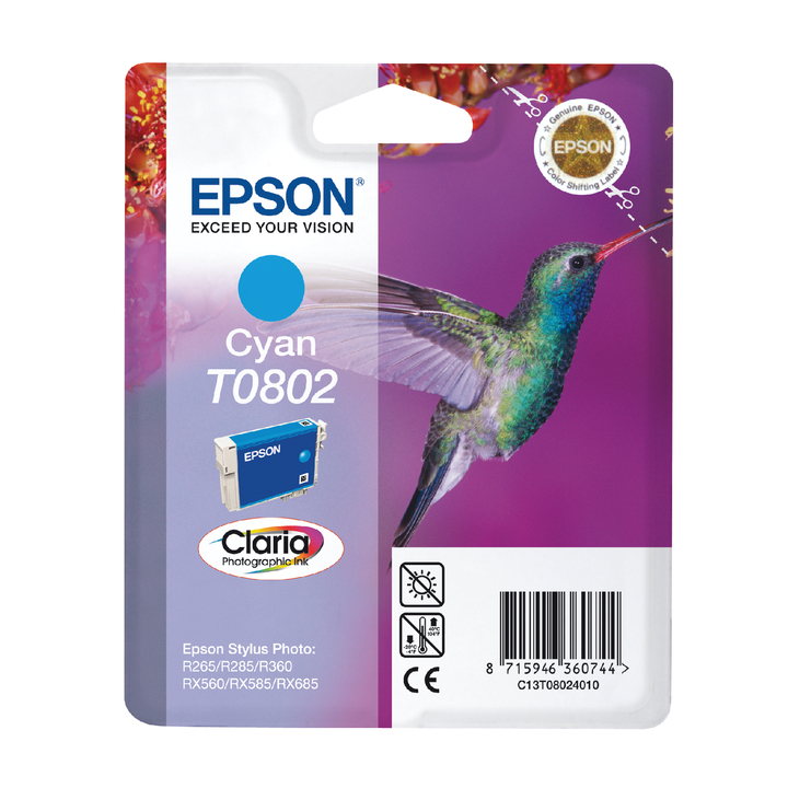 Inkcartridge epson t080240 blauw - 0