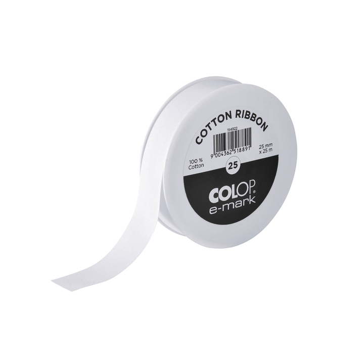 Tekststempel colop e-mark lint katoen 25mm x 250mm(154922) - 0
