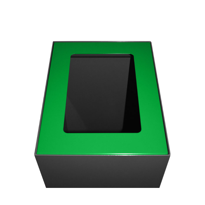 Open top voor modulaire afvalscheidingsbak, groen, VB 191215 (1 stuk) | afvalstroom GFT - 0