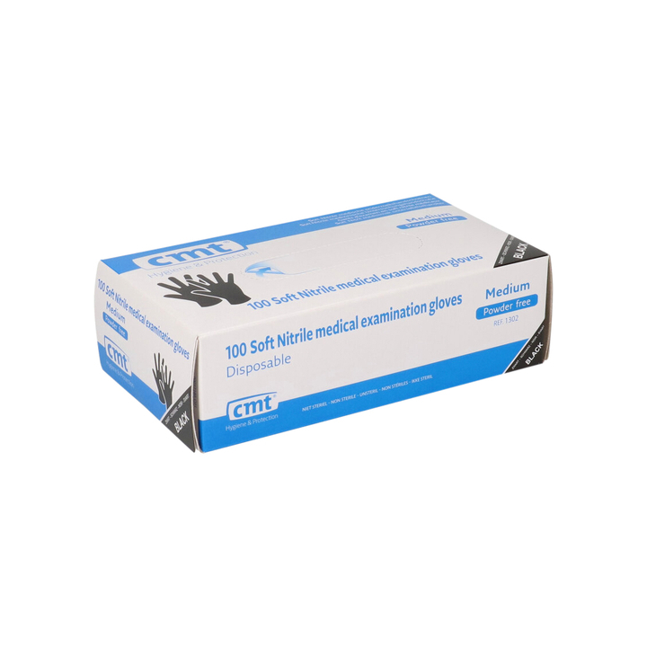 Handschoen cmt m soft nitril zwart(1302) - 0