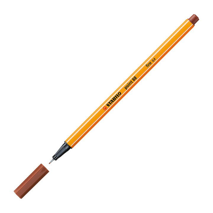 Fineliner stabilo point 88/38 rood krijt(88/38) - 0
