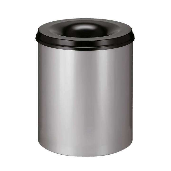 Metalen papierbak, vlamdovend, 80 liter, aluminium, VB 108000 - 0