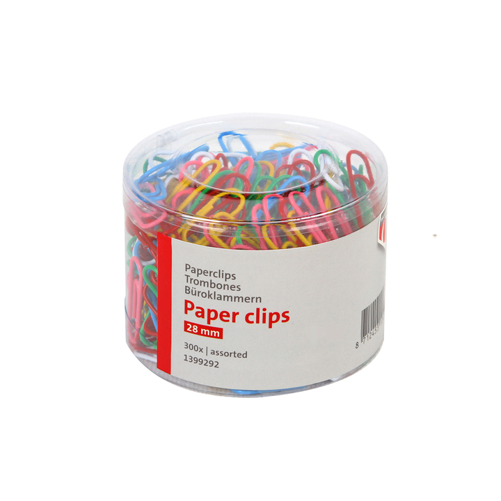 Paperclip quantore 28mm assorti 300 stuks(1399292) - 0
