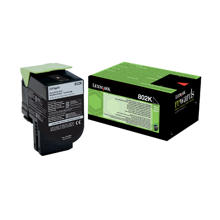 Tonercartridge lexmark 80c20k0 802k 1k(80c20k0) - 0