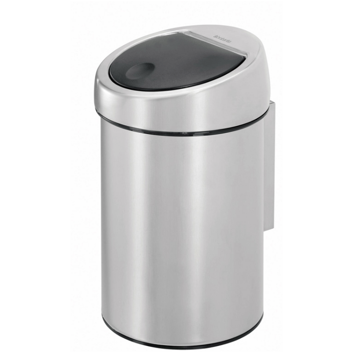 Brabantia, wandafvalemmer, 3 liter, mat RVS FPP, VB 378645 - 0