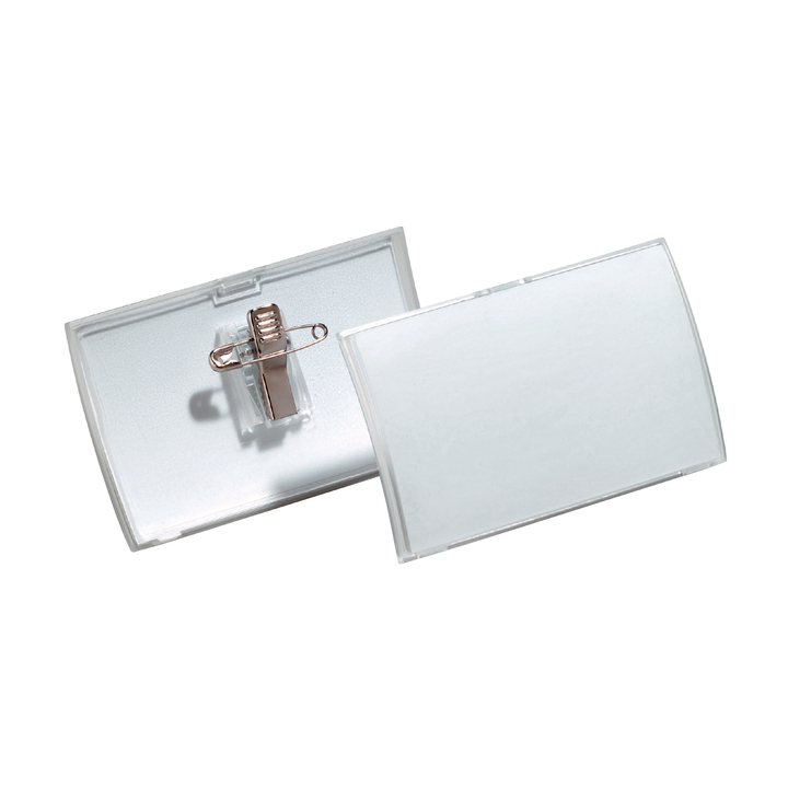 Badge click fold 8211 +clip 40x75mm - 0