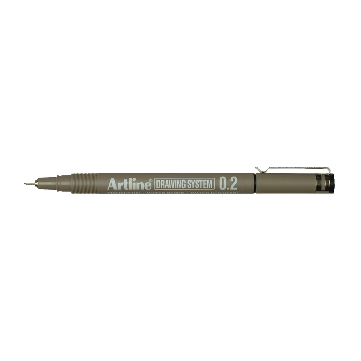 Fineliner artline 0.2mm zwart - 0