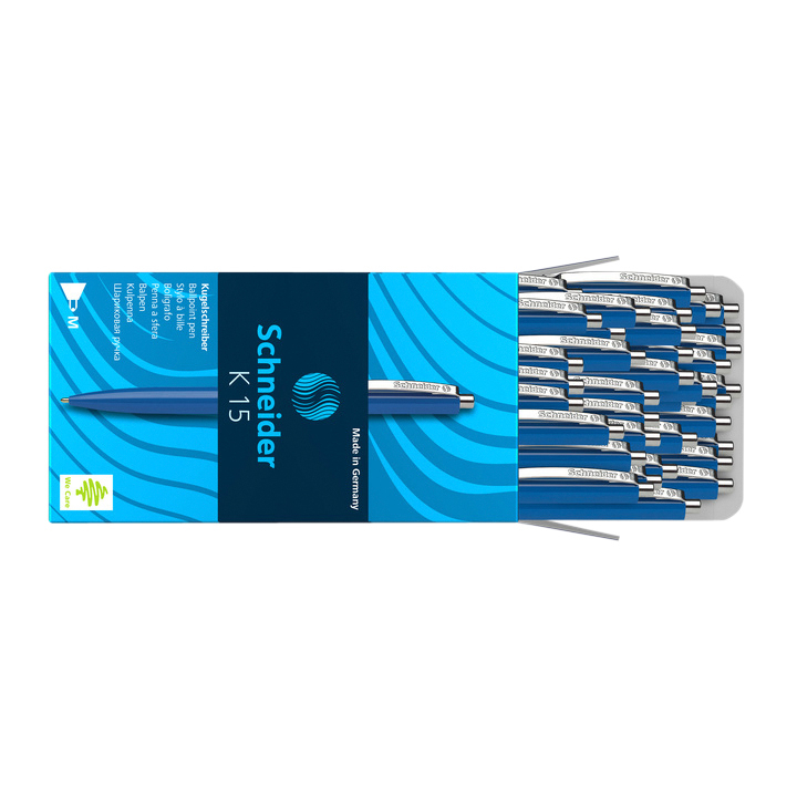 Balpen schneider k15 blauw - 0