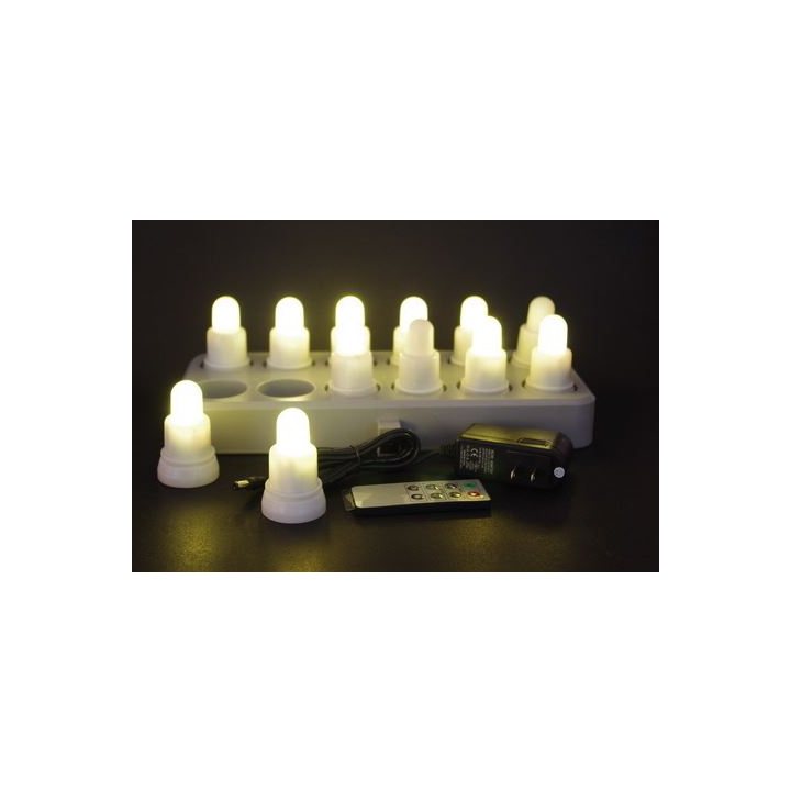 Duni LED | Oplaadbare Lampjes | Warm White | 165735 (12 stuks) OP=OP AANBIEDING - 1