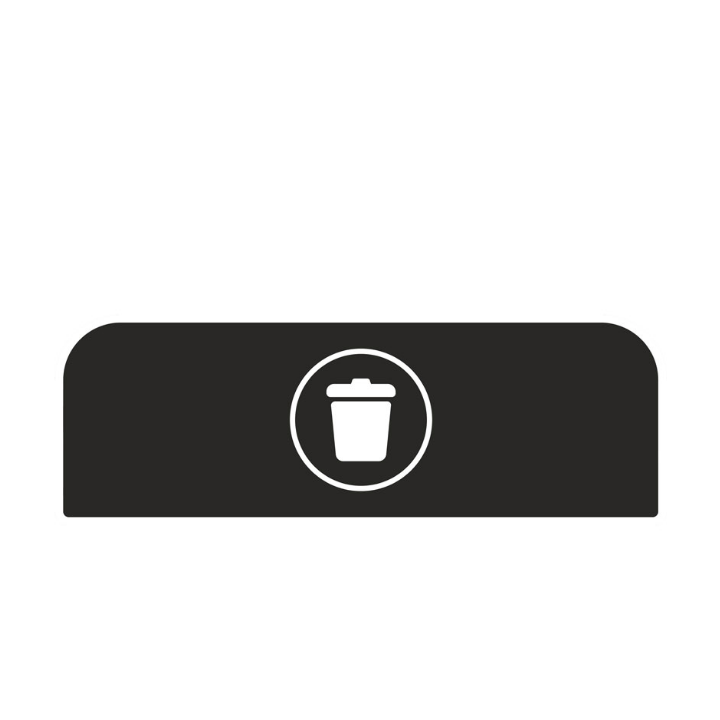 Communicatiepaneel voor Rubbermaid Configure 87 liter, VB 501661 | landfill Engels - 0