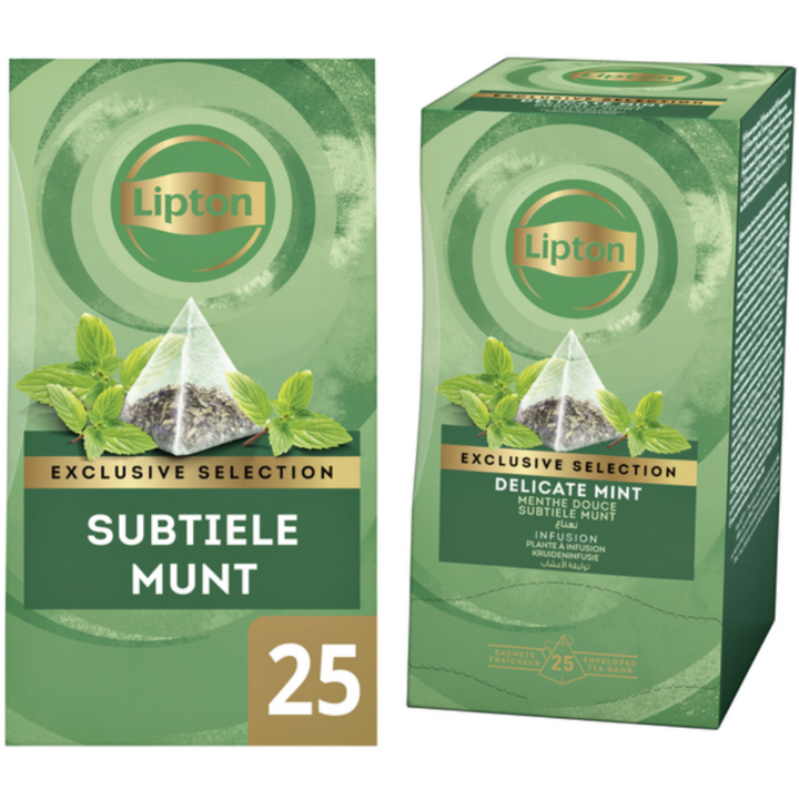 Lipton Exclusive Selection, thee, 2 gram, subtiele munt, 67835097 (25 stuks) - 2