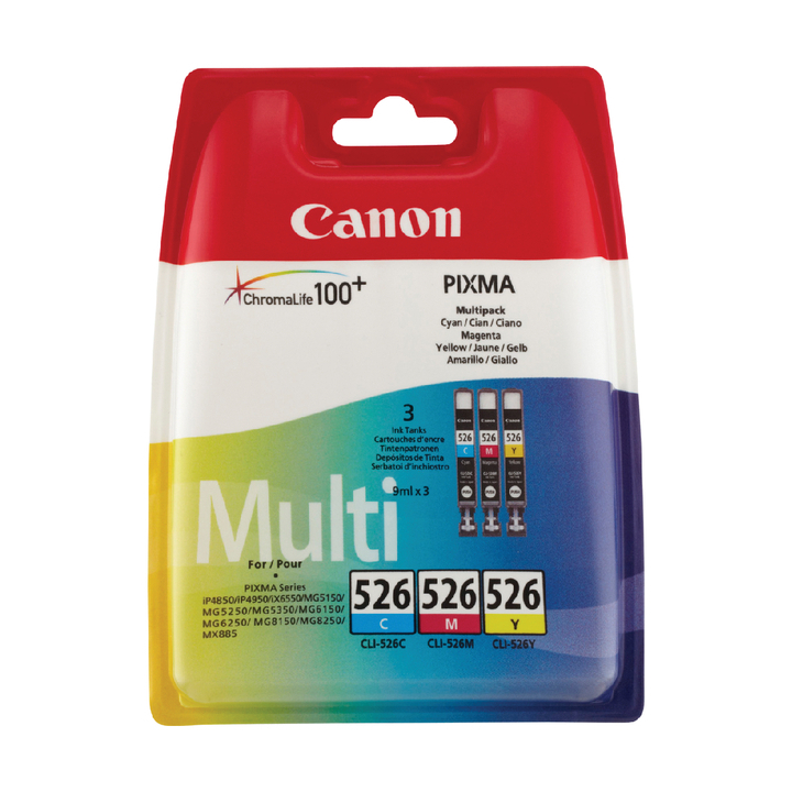 Inkcartridge canon multi-pack cli-526 3-kleur(4541b006) - 0