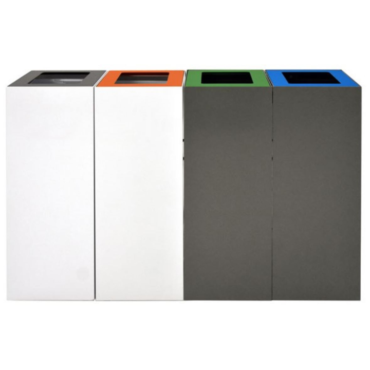 V-Part | Modulaire Afvalscheidingsbak | 60 Liter | Grijs | VB 191239 - Diverse Afvalstromen - 3