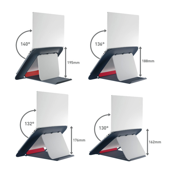 Leitz ergo cosy laptopstandaard grijs(64260089) - 2