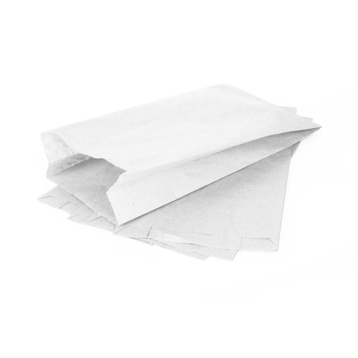 Koekzakjes Gebleekt Kraftpapier Blanko 1 Pond 14/21x32cm doos à 10kg - 0