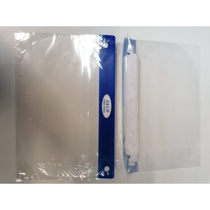 Gelaatsscherm transparant met elastische band | OP=OP AANBIEDING - 2