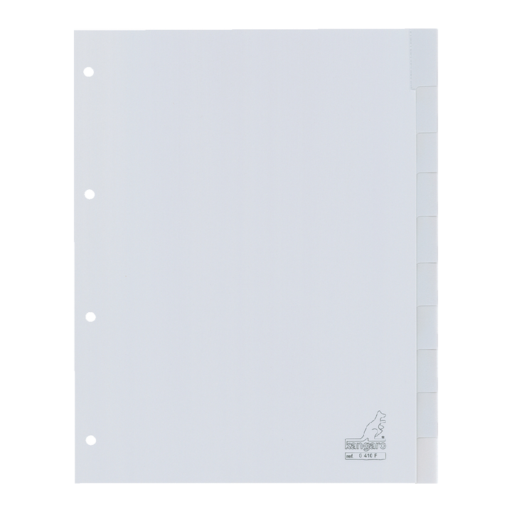 Tabblad kangaro g410f a4 4r pp 10dlg v-tabs grijs(g410f) - 0