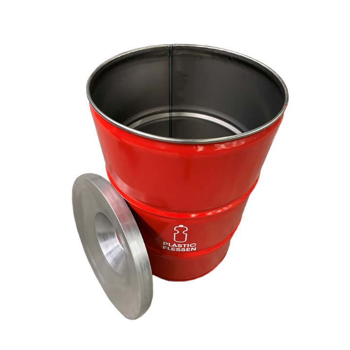 BinBin, olievat afvalbak, 200 liter, rood, VB 349380 - 2