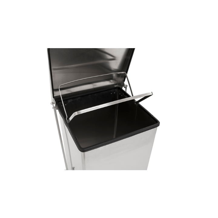 Industriële pedaalemmer, HACCP, 152 liter, mat RVS,VB 058143 - 1