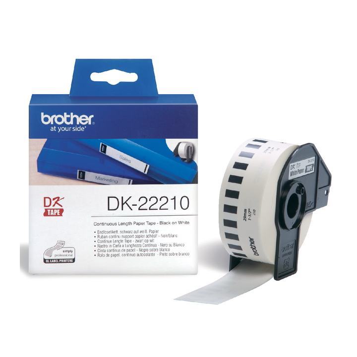 Etiket brother dk-22210 29mm thermisch - 0