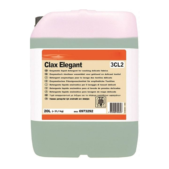 Diversey Clax Elegant 3CL2, gekleurd wasmiddel, 20 liter, textiel (1 stuk) | OP=OP AANBIEDING - 0