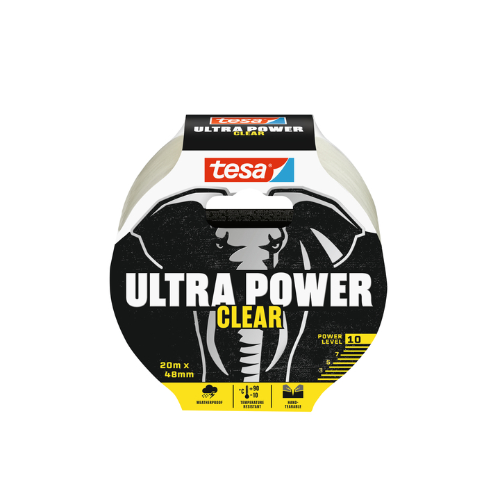 Tape tesa 48mmx20m ultra power clear transparant(56497-00000 - 0