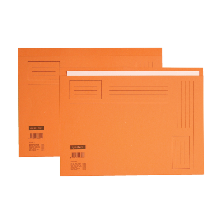 Vouwmap quantore a4 ongelijke zijde 250gr oranje - 0