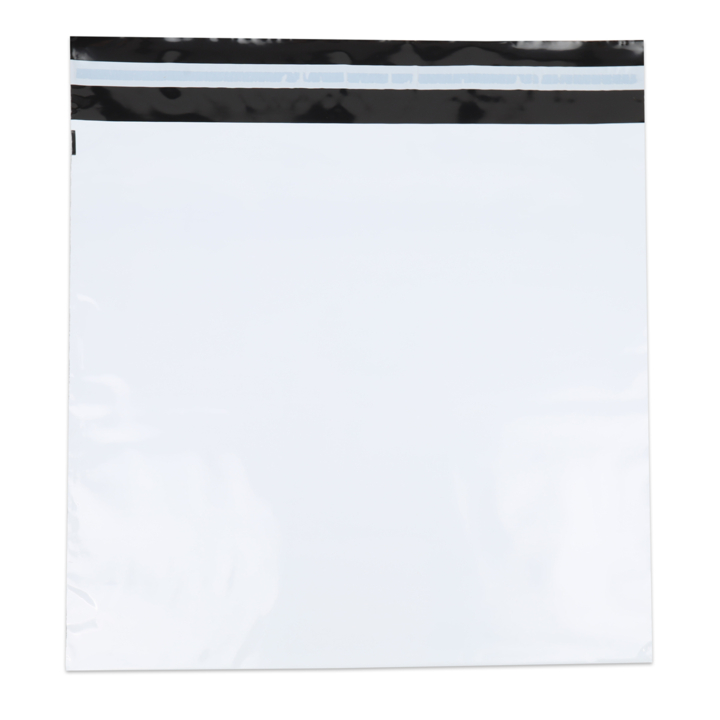 Verzendzak, plastic,  50x46cm+klep, wit (250 stuks) - 0